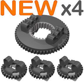 Lego TURNTABLE Kit x4 (Technic,Crane,Tank,Digger,NXT,Robot,XL