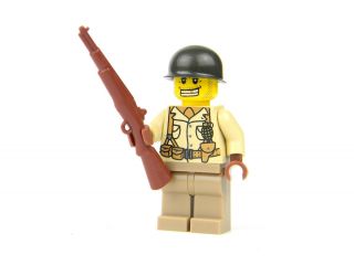 Minifig Lego Soldier World War 2 US Army Builder Minifigure