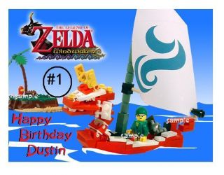 Lego Zelda Edible Cake Cupcake Cookie Toppers