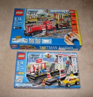 LEGO City Red Cargo Train 3677 & 7937 (Brand New, Factory Sealed) FREE