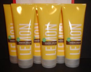 Bath Body Works Signature Vanilla Lemon Lot 8 Moisture Body Cream