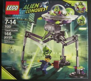 Lego Alien Conquest Tripod Invader 7051 Brand New SEALED 166 Pieces