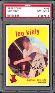 1959 Topps 199 Leo Kiely PSA 8 NM MT