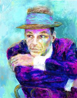 Leroy Neiman Frank Sinatra The Voice Hand Signed