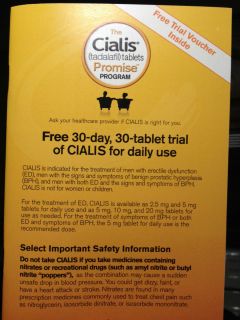 Day 30 Tablet Trial of CIALIS daily use Alternative to Levitra Viagra
