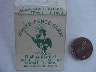 1950s Era Lemont Illinois Route 66 White Fence Farm Chicken Restaurant