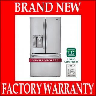 LG 25 cu.ft. Counter Depth French Door Refrigerator Stainless Steel