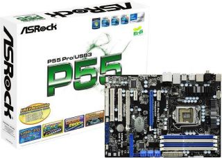 Motherboard P55 Pro USB3 Socket LGA 1156 Intel i7 i5 i3 CPU SATA DDR3