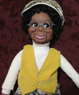 Vintage Eegee Lester Ventriloquist Black Doll Dummy 25 by Goldberger