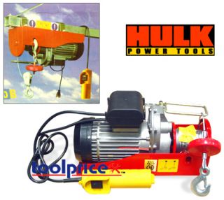 Electric Cable Hoist 750 1500 lbs Lifting Tool Winch