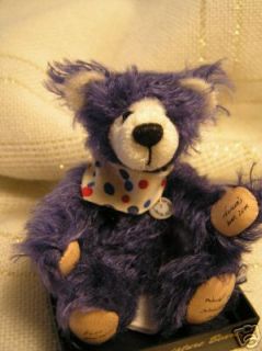 World of Miniature Bears Bubba 4 Purple Pellet Bear