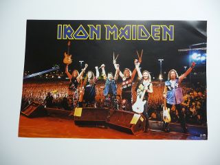 IRON MAIDEN Rock In Rio release Promo 11 x 17 Poster live shot of the