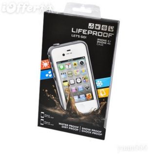 Lifeproof Cover Case iphone 4 4S Waterproof Shockproof Dirtproof WHITE