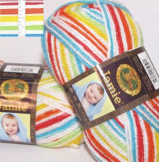 LION Brand Yarn knitting JAMIE super soft Baby yarns Light Worsted DK