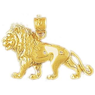 Lion Charm 14k Yellow Gold