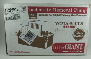 Little Giant VCMA 20ULS Condensate Removal Pump with Safety Switch