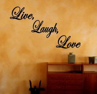 Live Laugh Love Decal Quote Lettering Home Vinyl Wall Art Sticker