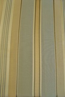 Stripe Fabric Shower Curtain Silver & Gold Vertical Stripes Silk Look