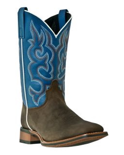 Mens Laredo Lodi Cowboy Boots Medium D M Broad Square Toe Dark Brown