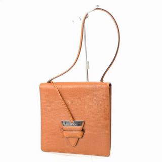 Authentic Loewe Shoulder Bag Browns Leather 531