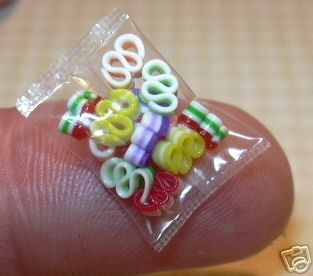 Lola Loose Candies Ribbon Candy Dollhouse Miniatures