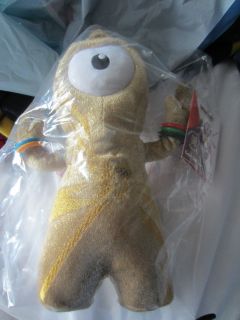 London Olympics 2012 Olympic Mascot Gold Wenlock Limited Edition Soft