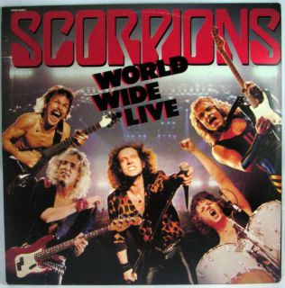 Scorpions World Wide Live 2LP Set Gatefold Israeli