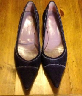LK Bennett Suede Leather Kitten Heels Shoes Size 8 5 9