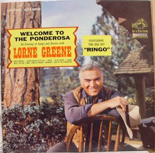 Lorne Greene Welcome to The Ponderosa LP VG 1S 1S LSP 2843 Vinyl 1964