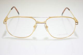 Loris Azzaro Intense 210 18 56mm 18 K Gold Eyewear Eyeglass Frames