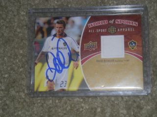 David Beckham Los Angeles Galaxy Hand Autographed Game Used Jersey