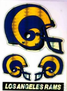 Los Angeles Rams Tri Sticker Historic Logo Lot New