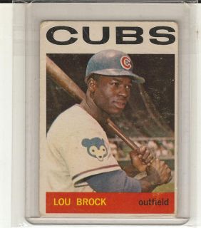 1964 Topps 29 Lou Brock Chicago Cubs Good Condition