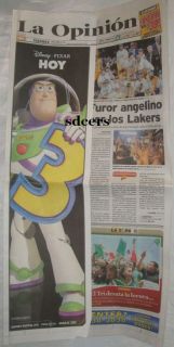 La Opinion Spanish Newspaper Los Angeles Lakers 2010 Champions 18 de