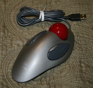 Logitech T BC21 USB Trackball Marble Mouse