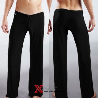 NWT Mens Soft Dream Sheer Lounge Pants Sleepwear N2N601 99 Black S M