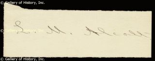Louisa May Alcott Signature S
