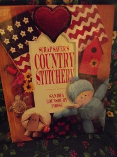 Scrap Savers Country Stitchery Book sewing quilting paper crochet