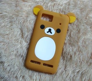 Lovely Cute Teddy Bear Silicone Soft Cover Case for Motorola Motoluxe