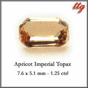 Superb Apricot Imperial Topaz Loose Gemstone