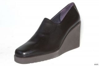 New Donald J Pliner Ideal Brown Nappa Leather Ankle Platform Wedge