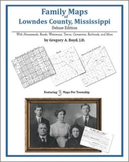 Family Maps Lowndes County Mississippi Genealogy Plat