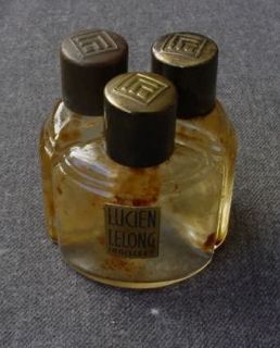 Vintage N Orage Indiscret Lucien Lelong Paris 3 Perfume Bottles Set