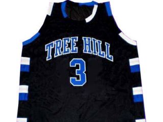 Lucas Scott 3 One Tree Hill Ravens Jersey Black New Any Size KLY