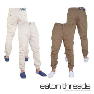 Crosshatch Jeans Cuffed Jogger Chinos Carrot Fit Size 28 30 32 34 36