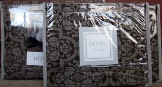 Luxury Hotel Seville Brown King Duvet Bedskirt King Shams 4 Piece Set