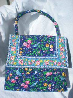 Vera Bradley Harriet Bag Purse Bluebird Handbag RARE
