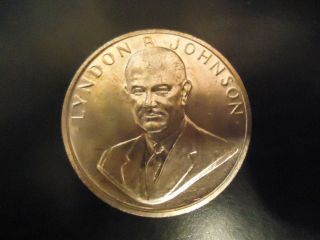Lyndon B Johnson Presidential Inaugural Peace Medal Coin