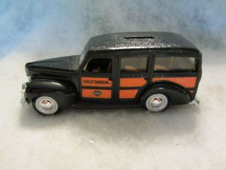 Davidson Limited Edition 1940 Ford Woody Station Wagon Dime Bank w 10