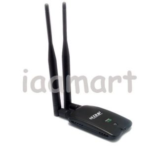 Wireless USB LAN Card WiFi Adapter Receiver 2 Antennas 802 11n Mac